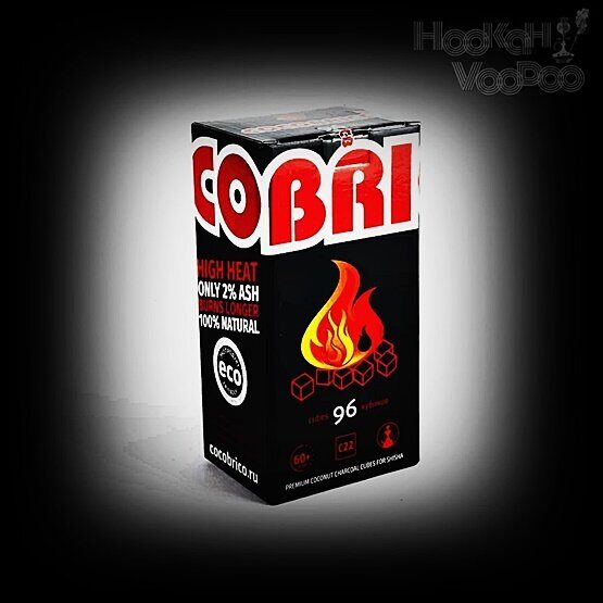 Уголь Cocobrico 22 мм 96 куб 1 кг | Хука Вуду