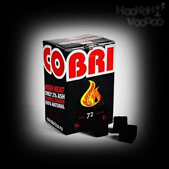 Уголь Cocobrico 25 мм 72 куб 1 кг | Hookah Voodoo