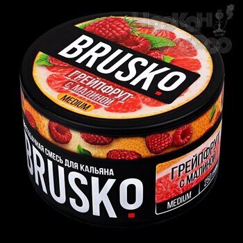 Табак Brusko Medium Грейпфрут с малиной вкус, описание, цена 250 гр